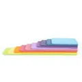 Regenbogen Holzstapelbretter in 11 Farben für Montessori Lernspielzeug Set - Macaron-bauleisten (lindensperrholz)
