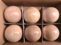 Set aus 6 natürlichen Holzkugeln für Stapelblöcke, verpackt im stabilen Karton - Sechs Holzkugeln (45 Cm Dick)