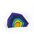 Fünf-teilige Regenbogen-Holzbausteine in Bogenform für frühkindliches Lernen - Erdelement-bausteine (kiefernholz)