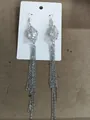 Elegant long silver tassel earrings with a vintage cage-enclosed pearl design for women - Style 5 Hook Silver (Artificial Pearl)