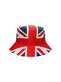Chapeau bob avec imprimé drapeau Union Jack britannique et protection solaire - Royaume-Uni