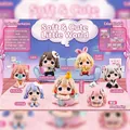 Cute resin cat dream collection blind box figurines in soft pastel macaron colors - -265 Cute Little World Box 6 / Random One