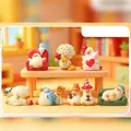 Cute Capybara duck figure in a red mini sofa, 6 regular styles plus 1 hidden style - A008 Relaxed Duck Box 6 / Full Box Set