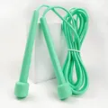 Adjustable mint green PVC jump rope with ergonomic matte handles for fitness training - Racing Pen Style / Random Color