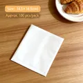 White greaseproof paper bread bag 14.5x16.5cm, pack of 100 for bakery and food packaging - 14.5x16.5cm (100 Pieces/Pack) / White