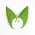 Vibrant green latex elf ears for Halloween cosplay costumes with hook design - 12CM OPP Bag / Fruit Green