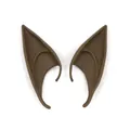 Cosplay elf ears in dark brown latex for Halloween party costumes and elf roleplay - 12CM OPP Bag / Dark Coffee