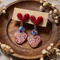 2604188 Heart-shaped Sugar Earrings