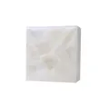 Square goat milk silk handmade soap in translucent plastic wrap for face and body - Coconut Milk (Plain Soap)
