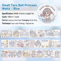 Washi Tape Prinzessin Walzer in Blau mit Ozean-Thema und Spezialöl-Finish, 4,5cm x 3m - Little Taro Ball Princess [blaue Einzelrolle]