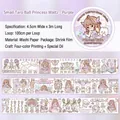 Washi Tape Prinzessin Walzer in Lila mit Goldfolie und Anime-Mädchen-Motiven 4,5cm - Little Taro Ball Princess [lila Einzelrolle]