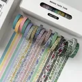 Nature series 20-roll washi tape set with floral and plaid patterns for scrapbooking - Nature (boxed Pack Of 20 Rolls)