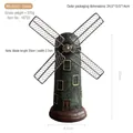 Retro decorative windmill ornament in dark green with dimensions 20cm height and 8.5cm base - Army Green Windmill Ornament