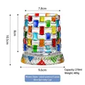 Colorful woven crystal whiskey glass with a hand-painted rotating base and 270ml capacity - Woven Hand-painted Glass Base Rotating Cup
