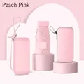 Portable peach pink five-fold mini sun umbrella with matching hard storage case - Umbrella Only / Peach Pink