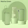 Ultralight five-fold mini umbrella in Matcha Green with matching capsule hard cases - Umbrella Only / Matcha Green