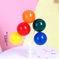 Colorful 3.2cm balloon cake toppers for birthday party and dessert table decoration - Colorful Balloon Topper