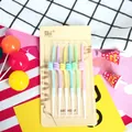 Set of 6 colorful 12cm spiral birthday candles in pastel macaron tones for party cakes - Twisted Macaron Candle