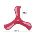 Lightweight 23cm EVA foam boomerang for outdoor sports in bright rose red and pink - Bulk/Loose Packaging / Red