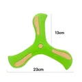 Green three-leaf EVA foam boomerang for outdoor sports and competitive play, 23cm width - Bulk/Loose Packaging / Green