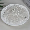 Polished natural white crystal chips in a decorative tray for home decor - 100g Of Premium White (7-9mm)