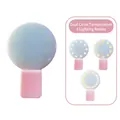 Pink LED selfie light with dual color temperature and three lighting modes for smartphones - Pink - Multicolor Light