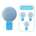Light blue mini LED selfie ring light with dual color temperature and 3 lighting modes - Blue - Multicolor Light