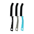 3-delige voegenborstelset in zwart, grijs en blauw met ergonomische handgrepen - Hartvormige stijl set van 3 (Zwart)