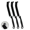Set van 3 voegreinigingsborstels met harde zwarte haren en ergonomische antislip handgrepen - Aangepaste handgreep verdikt 3st (met kap)