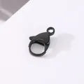 High quality 304 stainless steel lobster clasp with black vacuum plating for DIY jewelry - 12mm / Black