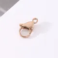 Rose gold vacuum plated 304 stainless steel lobster clasp for DIY jewelry making accessories - Rose Gold