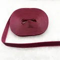 Close-up of 1cm burgundy velvet ribbon roll on white plush background for gift wrapping - Ribbed Single-sided Flocking (17)