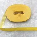 Roll of bright yellow single-faced velvet ribbon for DIY gift packaging and decoration - Ribbed Single-sided Flocking (10)
