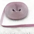 Roll of 1cm purple velvet elastic ribbon for gift wrapping and DIY crafts decor - Ribbed Single-sided Flocking (12)