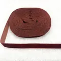 Single-sided dark brown velvet ribbon roll for gift wrapping and DIY crafts - Ribbed Single-sided Flocking (14)