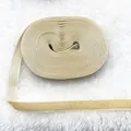 Champagne gold velvet ribbon roll on plush background for gift wrapping and DIY decor - Ribbed Single-sided Flocking (16)