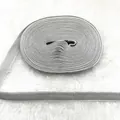 1cm light grey velvet ribbon roll for gift wrapping and DIY crafts hair accessories - Ribbed Single-sided Flocking (23)