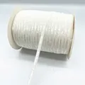 White velvet glitter ribbon spool for handmade DIY gift wrapping and crafts - Glitter Webbing (01.)