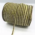 Roll of 1cm glitter velvet ribbon with gold and silver metallic finish for DIY crafts - Glitter Webbing (13.)