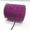 Single roll of 1cm purple glitter velvet ribbon for gift wrapping and DIY crafts - Glitter Webbing (22.)