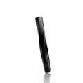 Anello Mobius ritorto nero lucido per uomo in resistente acciaio inossidabile - Solo Ciondolo / Nero