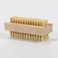 Double-sided wooden nail brush with natural sisal bristles for deep hand cleaning - Beechwood And Sisal Double-sided Nail Brush J-smjm-zjs