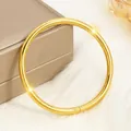 Polished 18k gold plated stainless steel nail style hinge bracelet on white fur - 27# Nail - Gold Sz622
