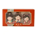 Three-piece Tang Dynasty style doll set in a decorative red window gift box - 1213-8 Mini Size 3 Pieces Per Box / I Am A Princess Series