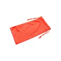 Portable microfiber drawstring pouch in vibrant orange for glasses and sunglasses - Orange Red / 18*9CM
