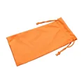 Portable orange microfiber drawstring storage pouch for sunglasses and smartphones - Orange / 18*9CM
