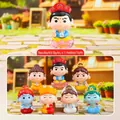 Cute Capybara stress relief blind box set with 6 regular and 1 hidden style figures - M450 Buddha's Blessing Box 6 / Random