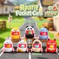 Cute animal theme pocket cars set featuring a cartoon shiba inu and panda collection - A141 Awoo Pocket Car Box 6 / Random