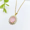 117*xl1779-1 Amethyst Geometric Necklace
