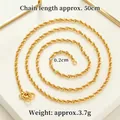 50cm gold water wave chain necklace for women with 2mm width and 3.7g weight - 50cm Double Water Wave Chain (X5154)